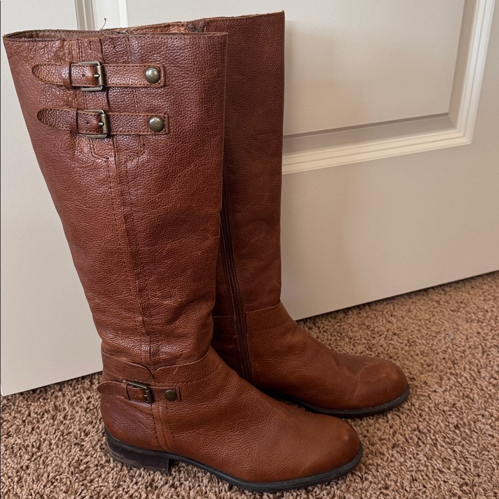 Franco Sarto Brown Leather Boots